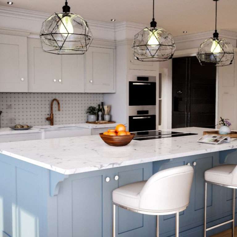 3D design and 3D rendering of a kitchen project from LUXE3D