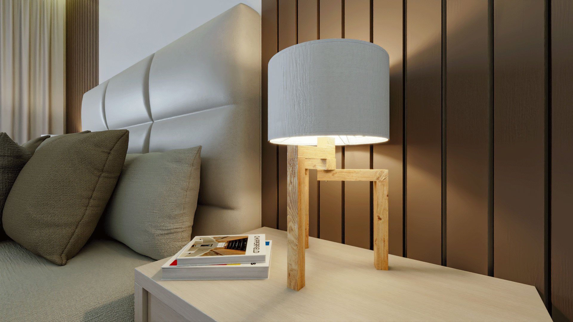 LUXE3D-Bedroom-3-Rendering-3 3D design and 3D rendering of a bedroom project from LUXE3D