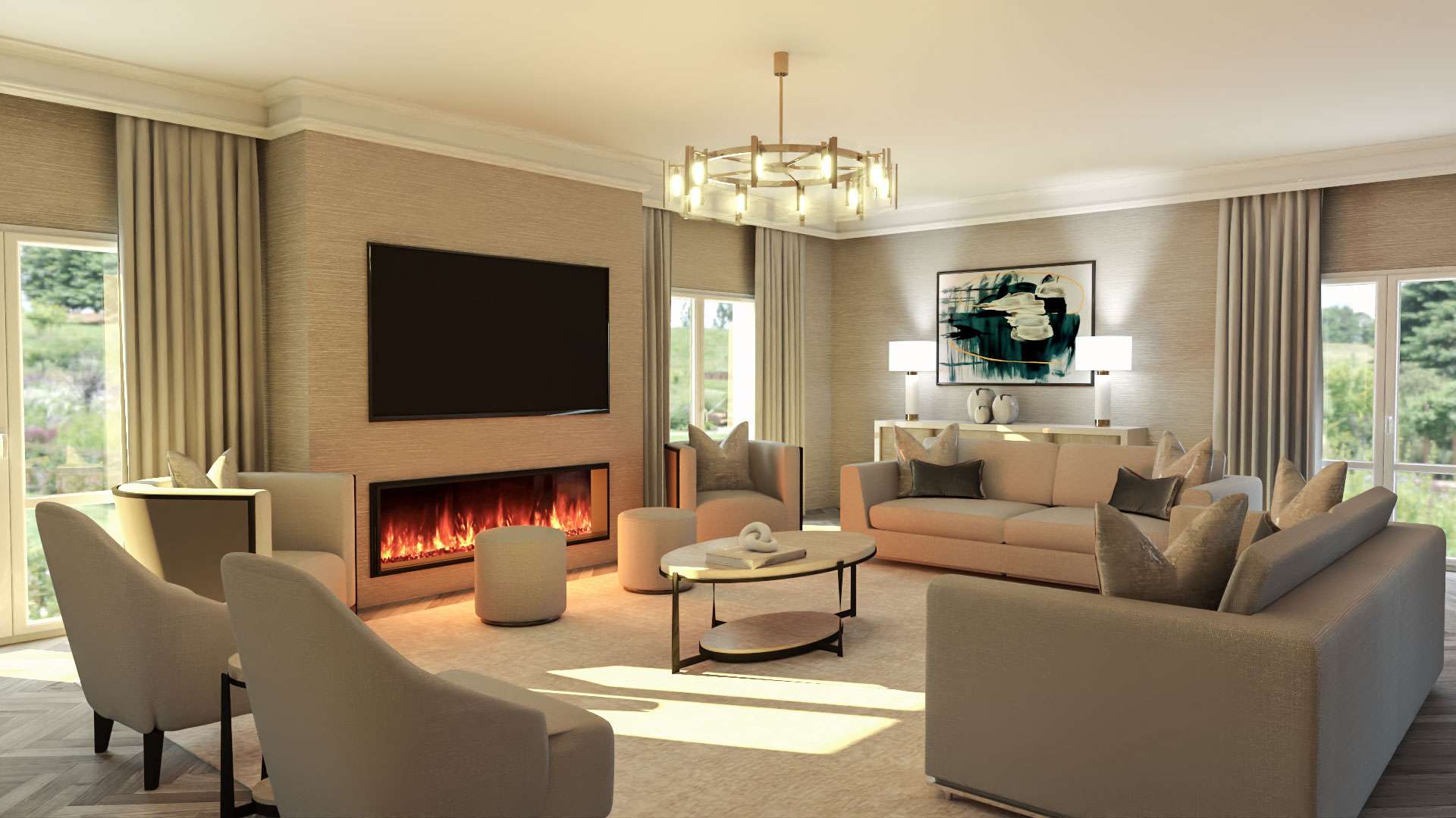 LUXE3D—Living-Room-Kellerstain-Stables—3D-Rendering-1 Living Room 3D Rendering by Luxe3D