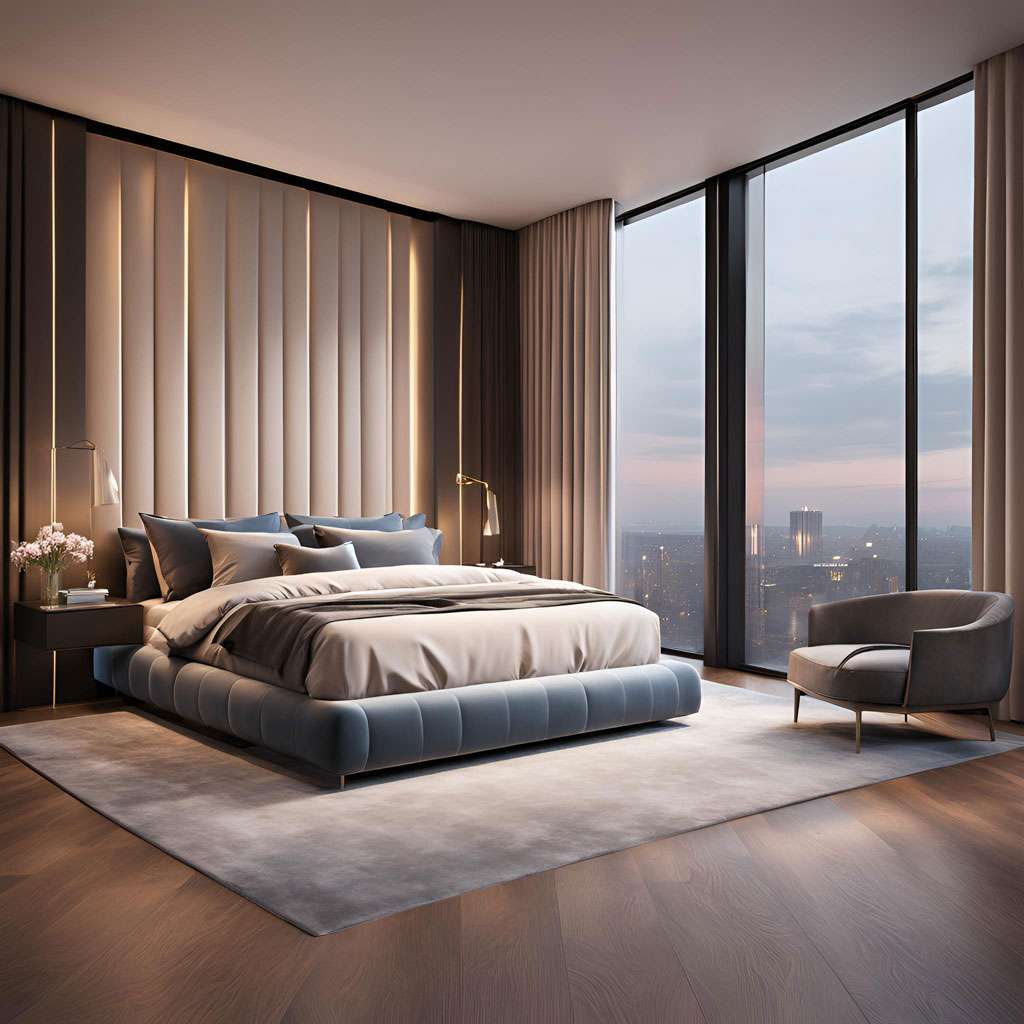 Cardiff, Wales, UK, 3D Rendering, CGI, 3d design, bedroom, luxe3d