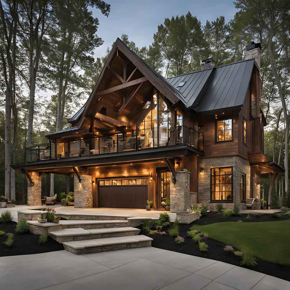 A Rustic Retreat home exterior Reimagined