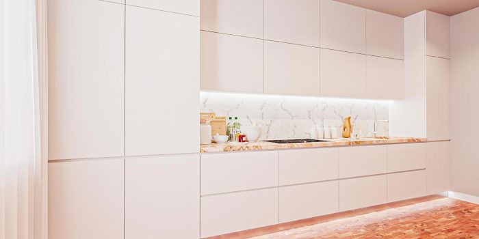 3D design and 3D rendering of a kitchen project from LUXE3D